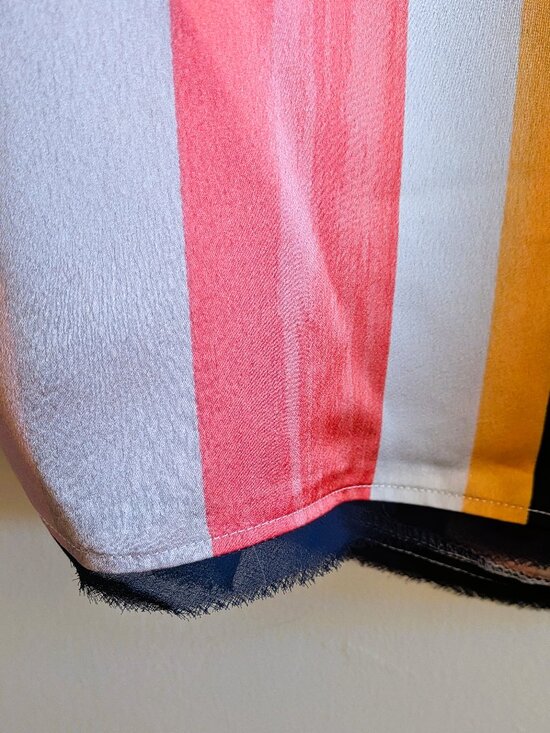 Like New Halogen Lightweight Dressy Tank with Stripe Multicolour, Sz M - Picture 4 of 5